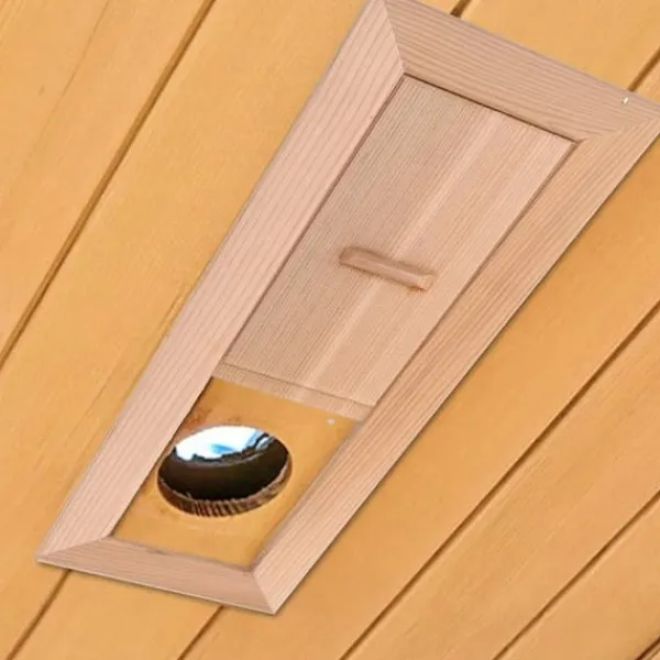Best Bastuluftsugn træ rektangulär grill ventilationsudstyr lugtfri passende for bastu og ångbad justerbar luftspalt slät yta burk Sauna