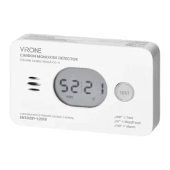 New BATTERI KULMONOXIDDETEKTOR 10 ÅR 2XAA - ON-DC-6 Røg- & Kulmonoxiddetektorer