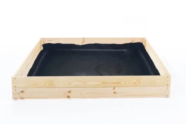Sale Begynders Forhøjet Bed 80x80x20cm - Nem opsætning, Højkvalitets fyr, Inkluderer ukrudtsbarriere Plantningsbænke