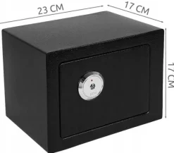 Pengeskabe^BEMI SAFE KEYBOARD HJEMISKE SORT