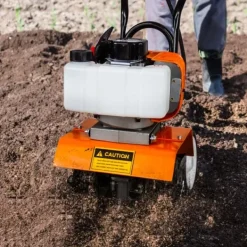 Online Benzindrevet Rotavator Rorpind Trådløs Have 52CC 4 stålblade 30 cm Arbejdsbredde 20 cm Dybde Bærbar gravemaskine Ukrudtsfjernelse PPE og værktøjssæt | CDON Havemaskiner