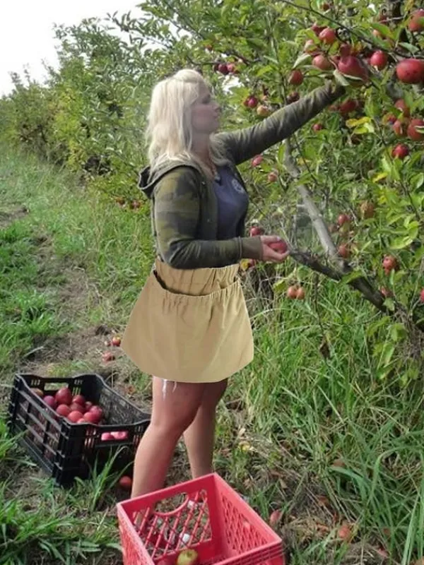 Discount Berry Foderpåse Multipurpose Slitstark Nylon Frukt Foraging förvaringsväska med spänne Havekurve