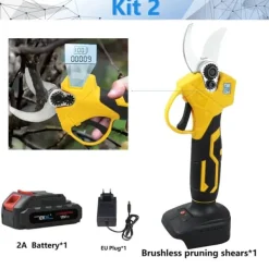 Haveværktøj^Beskærersaks, kompatibel med 18V batterisystemer, letvægtsdesign,kit2
