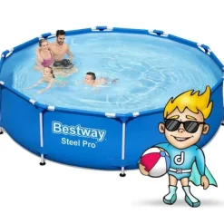 Viking Choice Pooler^Bestway - overjordisk pool - 305x76cm - komplet pool - blå