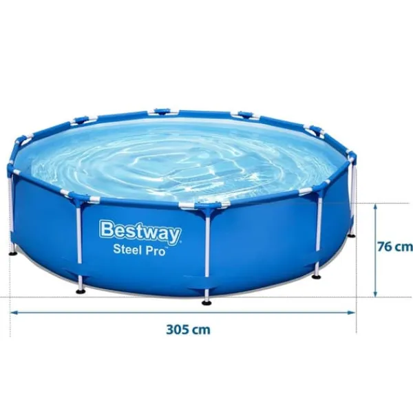 Viking Choice Pooler^Bestway - overjordisk pool - 305x76cm - komplet pool - blå