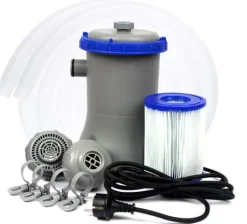 Best Bestway - svømmebassinpumpe - med filter - 2006 liter/time - grå Pool- & Spatilbehør