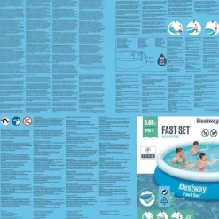 Sale Fast Set oppusteligt badebassin 366x76 cm rundt 57273 Pooler