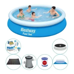 Bestway Pooler^Fast Set Rund 366x76 cm - Pool Comfort Pakke