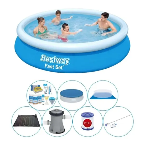 Bestway Pooler^Fast Set Rund 366x76 cm - Poolpakke