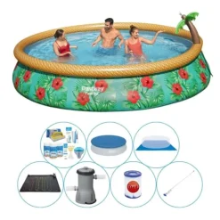 Bestway Pooler^Fast Set The flowers of paradise Rund 457x84 cm - Pool sæt