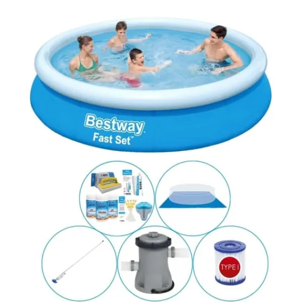New Fast Set 366x76 cm - Pool combo tilbud Pooler
