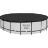 Pool- & Spatilbehør^Bestway Flowclear Fast Set poolovertræk 555 cm | Farve: Grå | Størrelse: 555 cm
