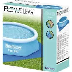 Discount Bestway Flowclear poolunderlag 274x274 cm - Beskytter mod slid | Størrelse: 274x274 cm Pool- & Spatilbehør