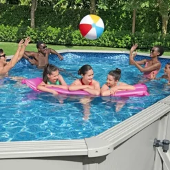 Bestway Pooler^Hydrium fritstående pool 610x360x120 cm oval