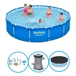 Bestway Pooler^Pool Steel Pro - Poolpakke - 396x84 cm