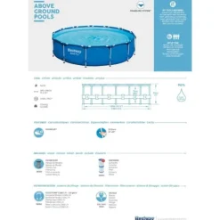 Bestway Pooler^Pool Steel Pro - Poolpakke - 396x84 cm