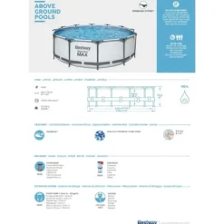 Bestway Pooler^Pool Steel Pro MAX - Poolsæt - 366x76 cm
