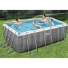 Outlet Bestway Power Steel rektangulær swimmingpool 412x201x122 cm | Farve: Rattan Pooler