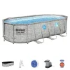 Viking Choice Pooler^Bestway Power Steel Swim Vista Series II Familiepool med Sikkerhedsvinduer, 549x274x122cm