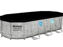 Viking Choice Pooler^Bestway Power Steel Swim Vista Series II Familiepool med Sikkerhedsvinduer, 549x274x122cm