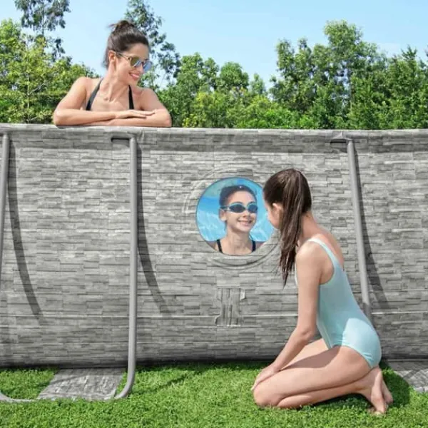 Pooler^Bestway Power Steel swimmingpoolsæt - Inkl. filterpumpe | Størrelse: 488x305x107 cm