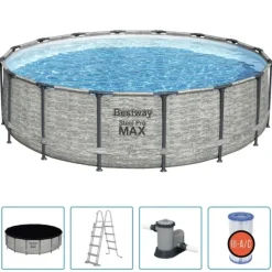 Bestway Pooler^Power Steel swimmingpool 488x122 cm rund