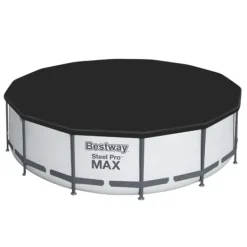 Hot Round Oppustelig Fast Set Swimming Pool - Paradise Print - 457 x 84 cm - Inklusive Tilbehør CB51 Pooler