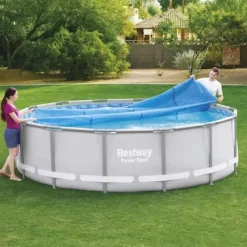 Pool- & Spatilbehør^Bestway solopvarmet poolovertræk 427 cm - Hold vand og varme inde | Størrelse: 427 cm