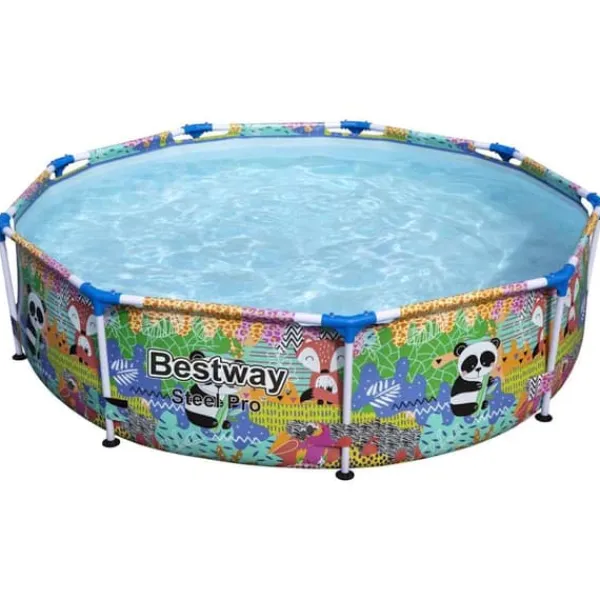Pooler^Bestway Steel Pro MAX swimmingpool - Fritstående rund pool | Størrelse: 274x66 cm