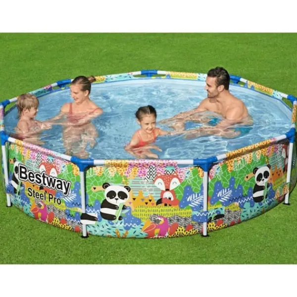 Pooler^Bestway Steel Pro MAX swimmingpool - Fritstående rund pool | Størrelse: 274x66 cm
