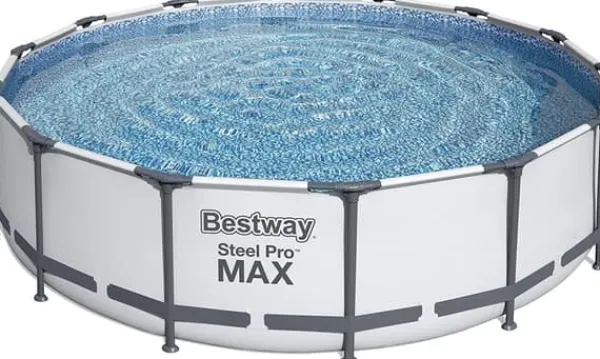 Hot Bestway Steel Pro Max 549x122 cm Rundt Ramme Pool Sæt med Pumpe, Stige & Tilbehør Pooler