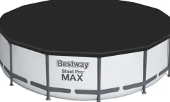 Hot Bestway Steel Pro Max 549x122 cm Rundt Ramme Pool Sæt med Pumpe, Stige & Tilbehør Pooler