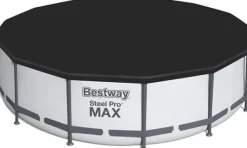 Viking Choice Pooler^Bestway Steel Pro Max 457x122 cm Rund Overjordisk Pool Sæt med Pumpe, Stige og Dække