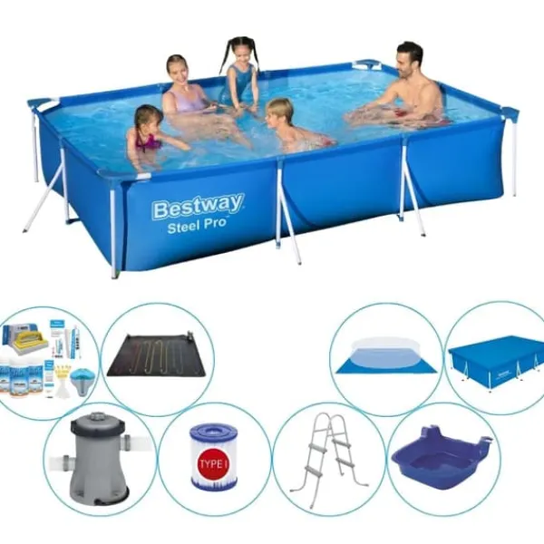 Bestway Pooler^Steel Pro Rectangular 300x201x66 cm - Pool med tilbehør