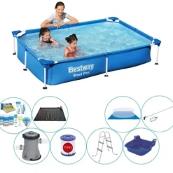 Outlet Steel Pro 221x150x43 cm - Pool med tilbehør Pooler