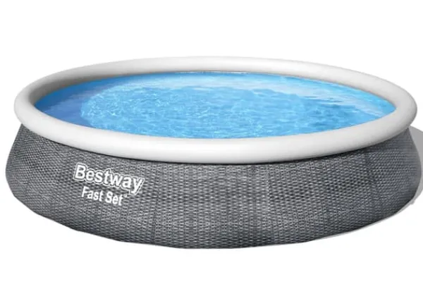 Bestway Pooler^Swimming Pool - Fast Set - Paradise Flowers - 457 x 84 cm - Inklusiv WAYS vedligeholdelsespakke & filterpumpe