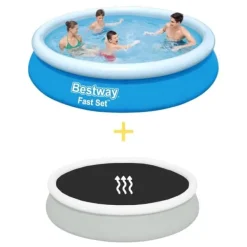 Bestway Pooler^Swimming Pool - Fast Set - 366 x 76 cm - Inklusiv solsejl