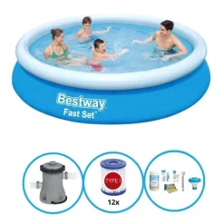 Sale Swimming Pool Fast Set - Swimming Pool Bundle - 366x76 cm Pooler