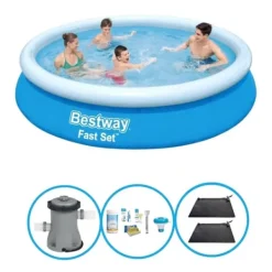 Swimming Pool Fast Sæt 366x76 cm - Swimming Pool Deal Pooler