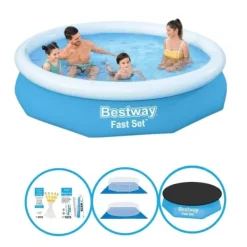 Bestway Pooler^Swimming Pool Fast Sæt 305x66 cm - Inklusiv tilbehør