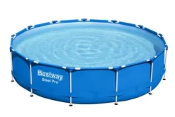Hot swimmingpool - Steel Pro - 396 x 84 cm - Inklusiv solsejls- og filterpumpe Pooler