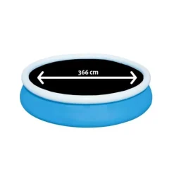 Bestway Pooler^swimmingpool - Steel Pro - 366 x 76 cm - Inklusiv solsejls- og filterpumpe