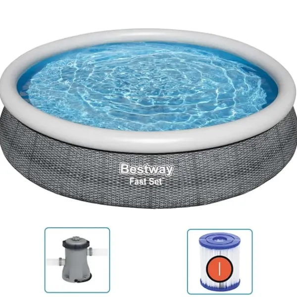 Bestway Pooler^swimmingpoolsæt 366x76 cm rund