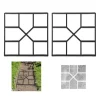 Discount Betonform Sæt, 4x40,5x40,5 cm, Sort Havedekorationer