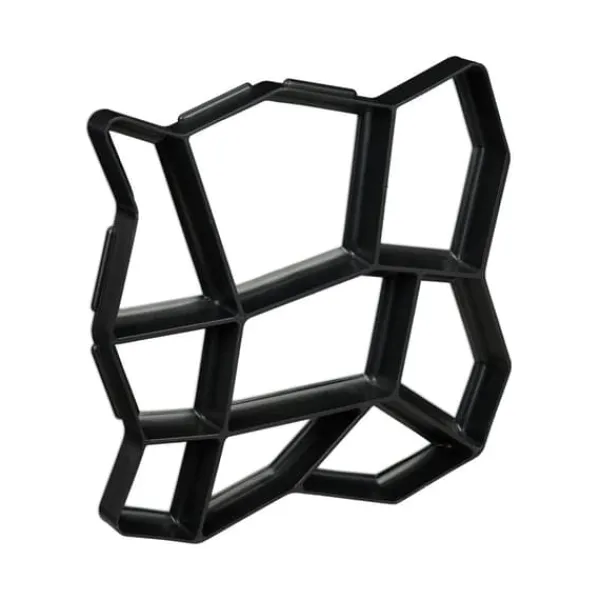 Havedekorationer^Betonform, 4x42x42 cm, Sort