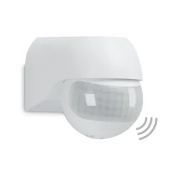Bevægelsesdetektorer^BEVÆGELSES- OG SKUMØRINGSSENSOR 180° - UDENDØRS - IP44 - HVID - SENSOR 12m