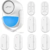 Hjemmealarmsystemer^Bevægelsessensor Alarm System, 125dB Sirene, 110° Detektionsvinkel,sæt 1