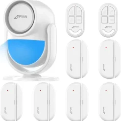 Hjemmealarmsystemer^Bevægelsessensor Alarm System, 125dB Sirene, 110° Detektionsvinkel,sæt 1
