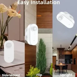 Online Bevægelsessensor, Zigbee 3.0, Trådløs rækkevidde 45m, Dimensioner 42mm x 31mm x 70mm, Driftstemperatur -10°C til 45°C, Følsomhedsafstand 5m Sensorer Til Sikkerhedssystemer