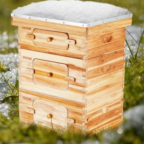Outlet Bikube, 30-ramme Langstroth startpakke, 56,2x46,2x76 cm, fyrretræ Til Fugle & Småvildt